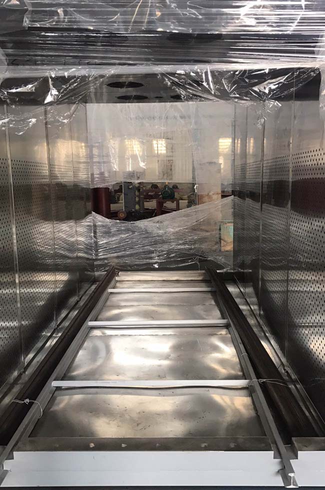 臺(tái)車(chē)式干燥爐門(mén)內(nèi)部圖